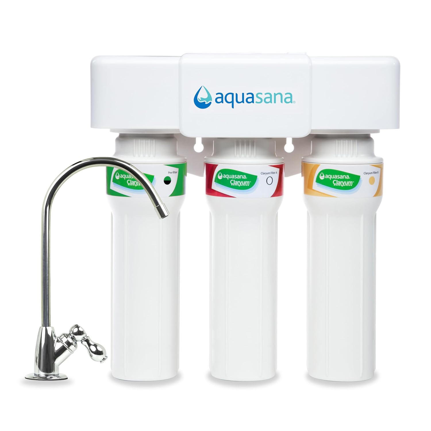 Filtro de agua bajo fregadero Aquasana AQ-5300+ de 3 etapas