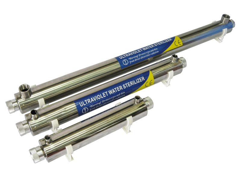 Filtro ultravioleta UV de acero inoxidable para desinfección del agua del hogar