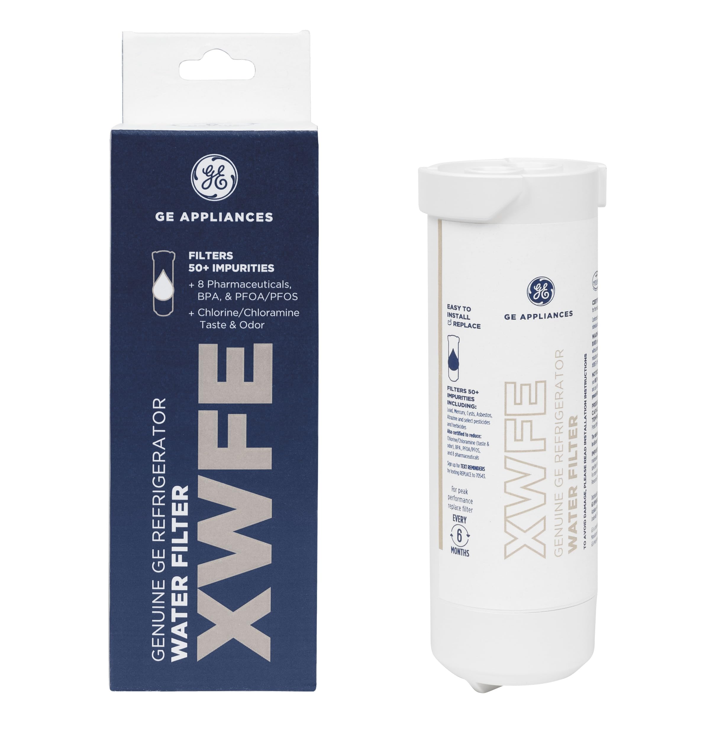 Filtro de agua genuino GE XWFE para refrigerador