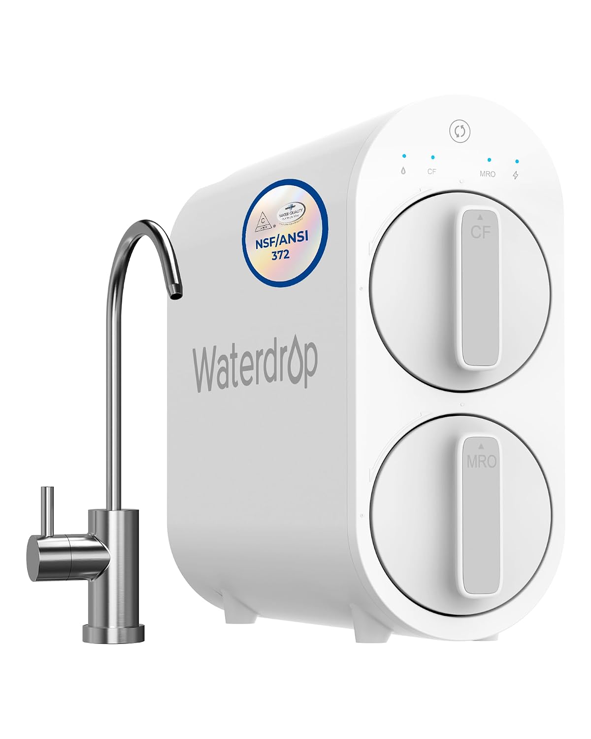 Sistema de ósmosis inversa sin tanque Waterdrop G2 de 400 GPD